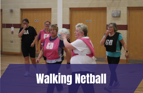 Walking Netball Button